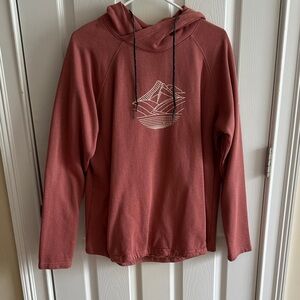 Columbia Rust Red Hoodie with Graphic